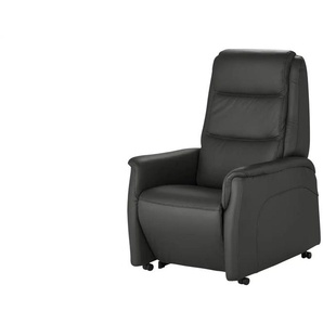 Hukla Ledersessel Dean - schwarz - Materialmix - 70 cm - 107 cm - cm 88,0 | Möbel Kraft
