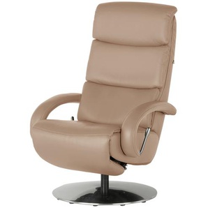 Hukla Ledersessel  Florian ¦ beige ¦ Maße (cm): B: 73 H: 115 T: 91.0
