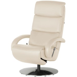 Hukla Ledersessel  Florian ¦ creme ¦ Maße (cm): B: 73 H: 115 T: 91.0