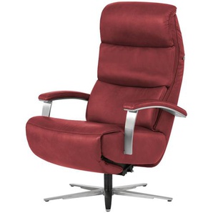 Hukla Ledersessel  Florian - rot - Materialmix - 73 cm - 115 cm - 91 cm | Möbel Kraft