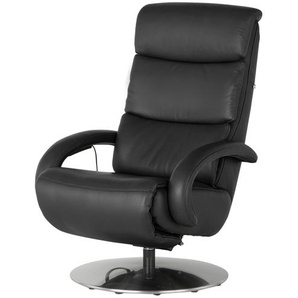 Hukla Ledersessel  Florian ¦ schwarz ¦ Maße (cm): B: 73 H: 109 T: 91.0
