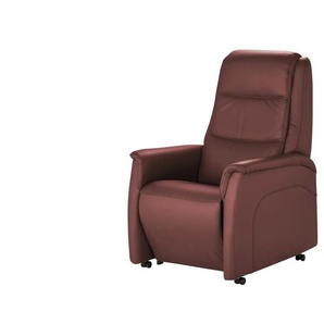Hukla Ledersessel mit verschiedenen Funktionen Dean - rot - Materialmix - 70 cm - 109 cm - cm 88,0 | Möbel Kraft