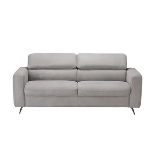 Hukla Ledersofa  Carisma ¦ grau ¦ Maße (cm): B: 190 H: 82 T: 96.0