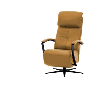Hukla Relaxsessel Leder Pierre - gelb - Materialmix - 75 cm - 117 cm - cm 87,0 | Möbel Kraft