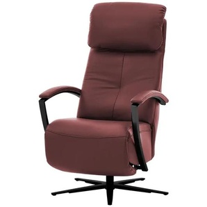 Hukla Relaxsessel Leder Pierre ¦ rot ¦ Maße (cm): B: 75 H: 117 T: 87.0