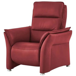 Hukla Sessel Echtleder Corina - rot - Materialmix - 92 cm - 112 cm - cm 90,0 | Möbel Kraft