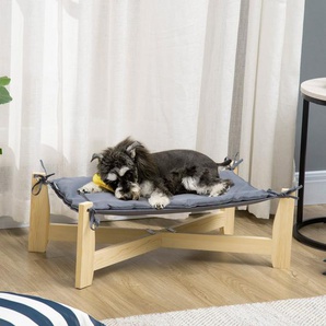 Hundebett Haustierbett mit Kissen Hundeschlafplatz für drinnen und draußen Hundeliege erhöht