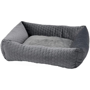 Hundebett  Velvet ¦ grau ¦ Maße (cm): B: 60 H: 20