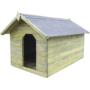 Hundehütte mit öffnendem Dach Imprägniertes Kiefernholz