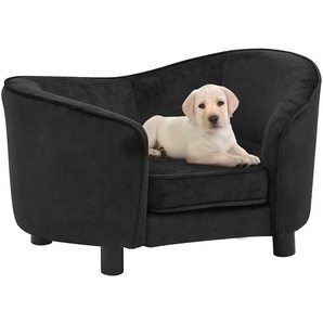 Hundesofa Schwarz 69x49x40 cm Plüsch