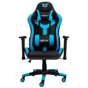 Hyrican Gaming-Stuhl Striker Copilot schwarz/blau, Kunstleder, ergonomischer Gamingstuhl, Bürostuhl, Schreibtischstuhl, geeignet für Jugendliche und Erwachsene