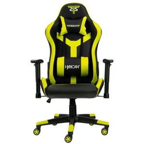 Hyrican Gaming-Stuhl Striker Copilot schwarz/gelb, Kunstleder, ergonomischer Gamingstuhl, Bürostuhl, Schreibtischstuhl, geeignet für Jugendliche und Erwachsene