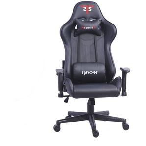 Hyrican Gaming-Stuhl Striker Copilot schwarz, Kunstleder, ergonomischer Gamingstuhl, Bürostuhl, Schreibtischstuhl, geeignet für Kinder und Jugendliche