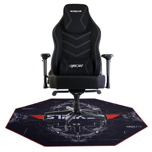 Hyrican Gaming-Stuhl Striker Runner ergonomischer Gamingstuhl, Schreibtischstuhl (Set), inklusive Bodenschutzmatte 1100x1100x2mm