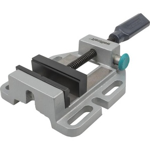 I Maschinenschraubstock i 3423000 i mit Schnellverstellung, Stahlbacke mit horizontalen V-Nuten zum Spannen von Rundmaterialien i Stahl-Trapezspindel