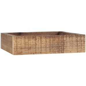 IB Laursen Kiste Holz braun 20x20cm Aufbewahrungs Box Kiste Deko Tablett Skandi