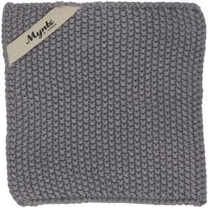 IB Laursen Mynte Topflappen dunkel grau gestrickt Küche Kochen Topfhandschuhe ♥