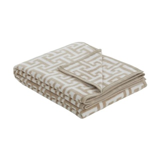 IBENA Jaquard Wohndecke  Cambridge ¦ beige ¦ Baumwollmischgewebe ¦ Maße (cm): B: 150