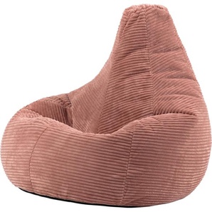 Icon Beanbags icon Sitzsack Bean Bag Dalton, Rosa, Cord, Groß, Sitzsäcke Für Das Wohnzimmer, Schlafzimmer, Sitzsack-Sessel Für Erwachsene - Hergestellt in Deutschland HCN.03834