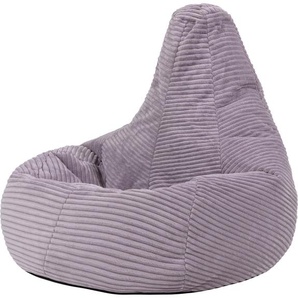 Icon Beanbags icon Sitzsack-Sessel Bean Bag Flauschig Dalton Für Kinder, Lila, Cord, Kindersitzsack, Groß, Sitzsack Kinder mit Füllung - Hergestellt in Deutschland HCN.03834