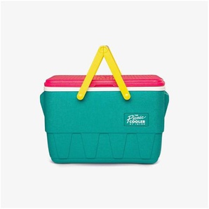 IGLOO Retro Picnic Basket Cooler 23L - GreenPink