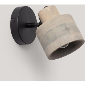 Iluzzia - Wandleuchte Holz Elba Grau