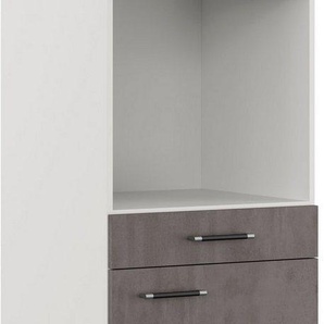 IMPULS KÜCHEN Backofenumbauschrank Prag, Breite/Höhe: 60/147,5 cm, mit Soft-Close vormontiert, mit Schubkasten, mit verstellbarem Fachboden