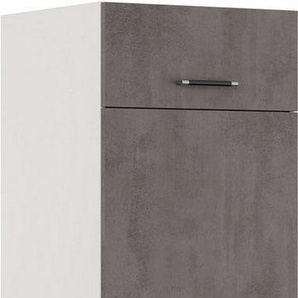 IMPULS KÜCHEN Kühlumbauschrank Prag, Breite/Höhe: 60/190,7 cm, mit Soft-Close vormontiert, mit Klapptür, mit Drehtür
