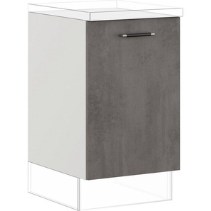 IMPULS KÜCHEN Spülenunterschrank Prag und Valencia, Breite/Höhe: 50/72,3 cm, mit Soft-Close vormontiert, mit Auszug, mit Abfallsammler