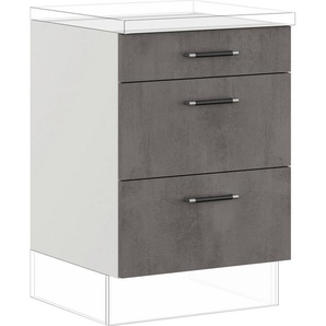 IMPULS KÜCHEN Unterschrank Prag und Valencia, Breite/Höhe: 60/72,3 cm vormontiert, mit Soft-Close