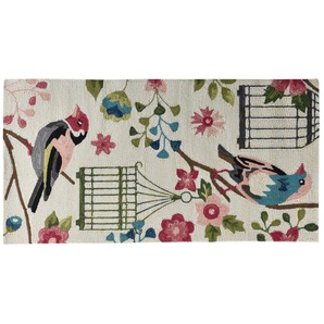 In-und Outdoor-Teppich - weiß - Synthetische Fasern - 70 cm | Möbel Kraft