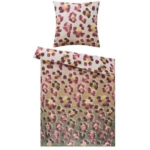 indigo Mako-Satin Bettwäsche Animalistic - lila/violett - Materialmix - 135 cm | Möbel Kraft