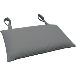 Dekokissen INDOBA Premium Dekokissen_Sitzkissen_Kissenhüllen Gr. B/L: 35 cm x 20 cm, 4 St., Polyester-Baumwolle, grau (grau, unifarben) Dekokissen uni 4er Set, extra dickes Kopfkissen - Grau IND-70420-AUKK-4