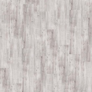 INFLOOR Teppichfliesen Velour Holzoptik Eiche hell-grau Teppiche 14 Stück, 4 m², 25 x 100 cm, selbsthaftend, für Stuhlrollen geeignet Gr. B/L: 25 cm x 100 cm, 6 mm, 3,5 m², 14 St., grau (holzoptik eiche hell, grau) Teppichfliesen