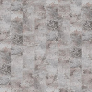 INFLOOR Teppichfliesen Velour Steinoptik Marmor grau Teppiche 14 Stück, 4 m², 25 x 100 cm, selbsthaftend, für Stuhlrollen geeignet Gr. B/L: 25 cm x 100 cm, 6 mm, 3,5 m², 14 St., grau (steinoptik marmor grau) Teppichfliesen