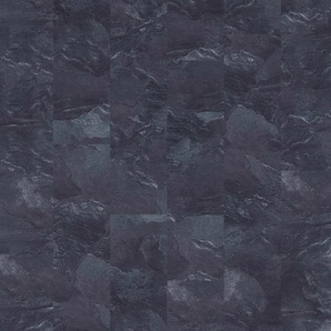 INFLOOR Teppichfliesen Velour Steinoptik Schiefer grau Teppiche 14 Stück, 4 m², 25 x 100 cm, selbsthaftend, für Stuhlrollen geeignet Gr. B/L: 25 cm x 100 cm, 6 mm, 3,5 m², 14 St., grau (steinoptik schiefer grau) Teppichfliesen