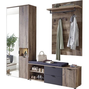 Innostyle Garderoben-Set LINEA Garderoben Set,besteht aus 3 Typen, 216x204x38cm (B/H/T), (3-St)