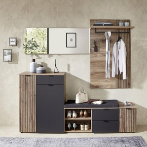 Innostyle Garderoben-Set LINEA Garderoben Set,besteht aus 4 Typen, 216x204x38cm (B/H/T), (4-St)