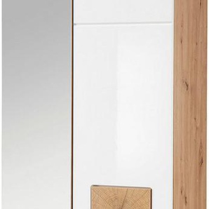 Innostyle Garderobenschrank Fun Garderobenschrank, 65x195x38cm (B/H/T) (1-St) 2 türig, 3 Einlegeböden, Softclose, ABS Kantenschutz