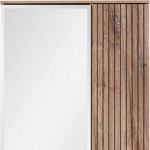 Innostyle Garderobenschrank LINEA Garderoben Set,besteht aus 5 Typen, 266x204x38cm (B/H/T) (5-St) Spiegeltür, 2 Holztüren,Led-Beleuchtung, Soft-Close,ABS-Schutzkanten