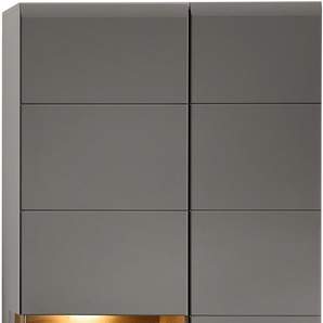Innostyle Hängevitrine »FUN PLUS II«, 1 Glastür, 1 Holztür, 10 Fächer, Softclose, ABS Kantenschutz