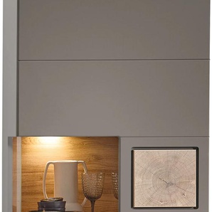 Innostyle Vitrine »FUN PLUS II«, (2 St.), Glastür, 7 Fächer, Softclose, ABS Kantenschutz