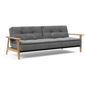 Innovation Dublexo Klappsofa 115x210 cm mit eiche Armlehne