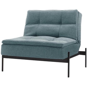 Innovation Möbel Sessel Dublexo IV Blau Webstoff mit Schlaffunktion 90x79x88 cm (BxHxT)