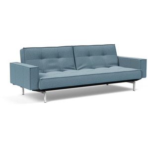 Innovation Splitback Klappsofa 115x210 cm mit Armlehne / Chrom