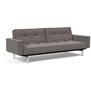 Innovation Splitback Klappsofa 115x210 cm mit Armlehne / Chrom