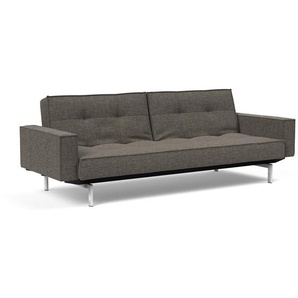 Innovation Splitback Klappsofa 115x210 cm mit Armlehne / Chrom