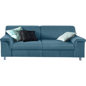 2,5-Sitzer INOSIGN Sofas Gr. B/H/T: 190 cm x 72 cm x 80 cm, Struktur fein, ohne Funktion, blau (petrol) 2-Sitzer Sofas