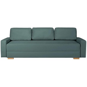 INOSIGN 3-Sitzer SHERIDIAN Schlafsofa mit Bettkasten, in Feincord & Velvet, mit Wellenunterfederung, moderne Bezüge, B/H/T 225/94/80