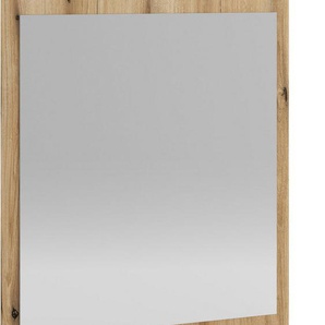INOSIGN Badspiegel Oslo, Spiegel in Eiche Evoke, Wandspiegel im skandinavischen Design, mit Ablagefläche, 60 cm breit